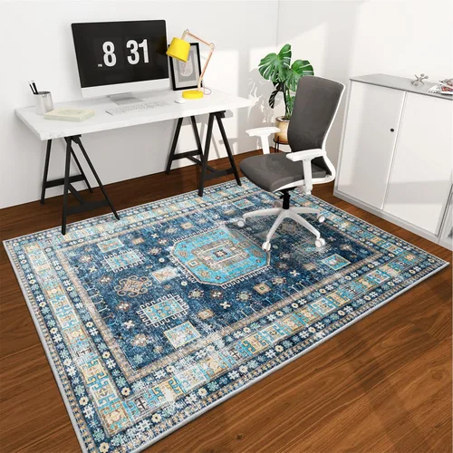 Miniatura 18 de chakme Tapete para silla de oficina para suelo de madera dura, 48 x 36 pulgadas, protector de escritorio de computadora de fácil deslizamiento