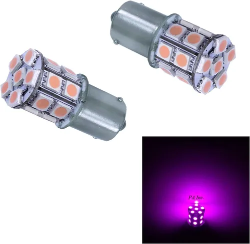 Miniatura 28 de PA 2 bombillas LED azules 13SMD 1156 para señal de giro, marcador lateral, respaldo de parada, luz trasera