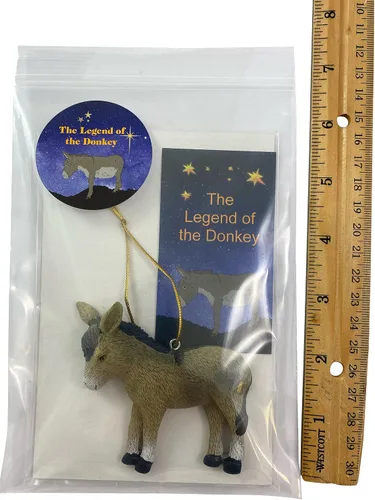Miniatura 2 de Juego de regalo de leyenda de Navidad con diseño de burro con tarjeta de historia