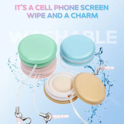 Miniatura 2 de GLOCALL Macaron - Limpiador de pantalla de teléfono, limpiador de pantalla y anteojos, limpiador de pantalla de teléfono celular, limpiador creativo