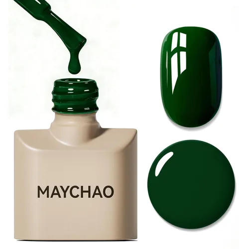 Miniatura 58 de MAYCHAO Esmalte de uñas de gel rosa intenso de 0.5 onzas líquidas, 1 unidad de esmalte de gel rosa brillante, esmalte de uñas que se absorbe con luz