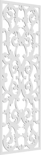 Miniatura 53 de Meadville Paneles decorativos de pared de madera con calado, 9 3/8 pulgadas de ancho x 24 3/8 pulgadas de alto x 1/4 de alto, aliso