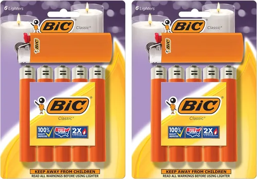 Miniatura 13 de BIC Encendedor clásico maxi de bolsillo, azul, paquete de 12 (el embalaje puede variar)