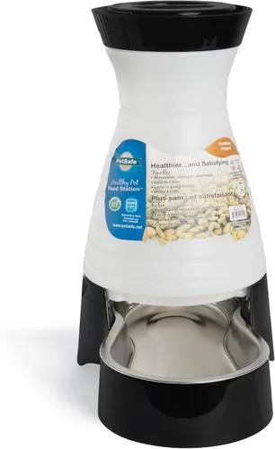 Miniatura 7 de Estación de comida PetSafe para perros y gatos con tazón de acero inoxidable, Blanco