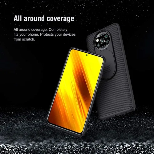 Miniatura 3 de Funda para Xiaomi Poco X3 NFC, CamShield Pro Slim Funda protectora con protector de cámara PC duro y TPU Ultra Thin Anti-arañazos Funda para xiaomi