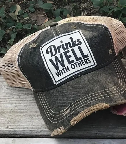 Miniatura 2 de Sombreros divertidos para mujeres y niñas, gorra de béisbol desgastada con frases