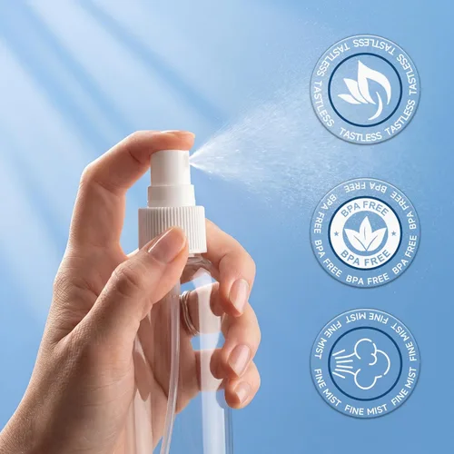 Miniatura 3 de TRENDBOX Botellas de spray de tamaño de viaje de 4 onzas, paquete de 12 botellas pequeñas de plástico vacías de niebla fina, a prueba de fugas, sin