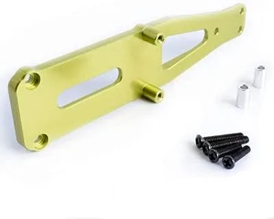 Miniatura 4 de Aluminio Shock Turm 0008 F & uuml; R WTY 12428 12423 1/12 Skala RC car Crawler Lkw Short Course Upgrade Teile Ersatz Zubehör 1 - (Color: gris claro)
