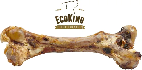 EcoKind Hueso de fémur gigante para perros | 1 hueso | Huesos de perro de mamut de larga duración para masticadores agresivos, golosinas saludables