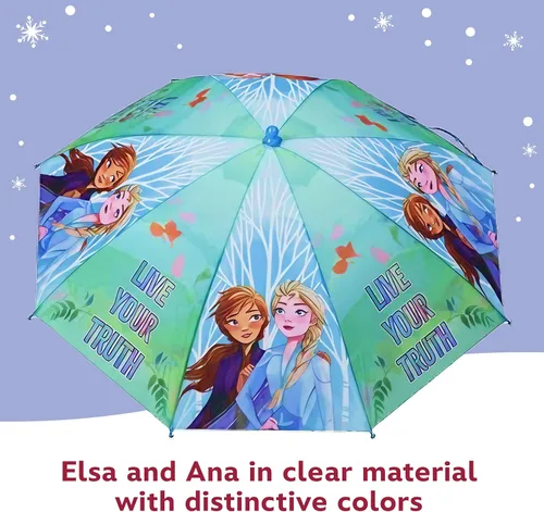 Miniatura 5 de Disney Paraguas para niños, Frozen/Princesa/Minnie Mouse para niños pequeños y niñas de 3 a 6 años