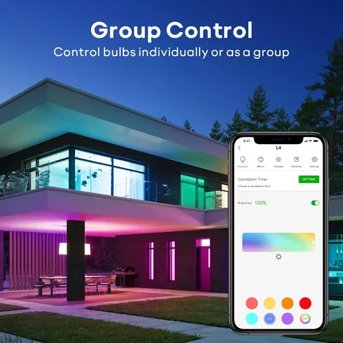 Miniatura 4 de VOCOlinc Bombilla inteligente funciona con Apple Homekit, Alexa, Google Home, bombillas inteligentes WiFi regulables, 850 lúmenes, bombilla LED