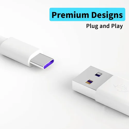 Miniatura 2 de ACAGET Cable de carga USB a USB-C de 32 pies, cable de extensión de alimentación para Vimtag Mini G3 Xiaomi Smart Camera C400 C500 Pro, cable