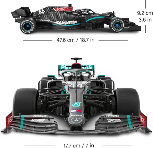 Miniatura 3 de Voltz Toys Vehículo de Control Remoto Licenciado Auténtico 1:12 Mercedes-Benz F1 W11 - RC para Niños y Adultos - RC de 2.4GHz para Regalo