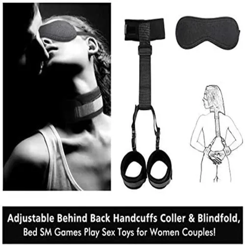Miniatura 5 de Sujetadores de cama para parejas, lazos sexuales para tobillos y muñecas, cuerdas de sujeción y cordones de cuello a muñeca detrás de la espalda