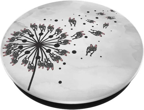 Miniatura 2 de Dandelion Animal Pet Owner Lindo Perro Bulldog Francés PopSockets PopGrip: Agarre intercambiable para teléfonos y tabletas