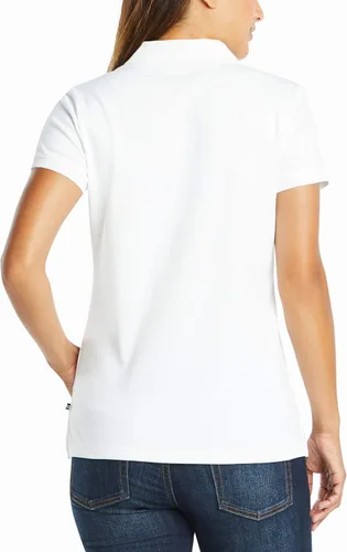 Miniatura 3 de Nautica Camisa polo de manga corta de 3 botones transpirable 100% algodón para mujer