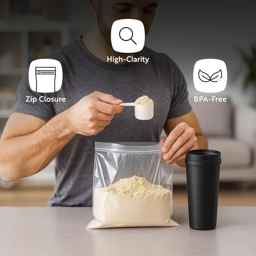 Miniatura 4 de Restaurantware Bag Tek - Bolsas resellables con cremallera de 3.5 x 2 pulgadas, 100 bolsas con cremallera de alta claridad, para aperitivos, nueces