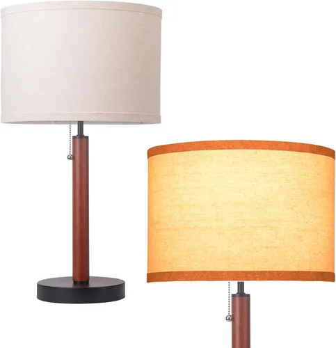 Miniatura 8 de Lámpara de escritorio vintage para sala de estar, lámpara de mesa de mediados de siglo para dormitorio, lámparas de noche para mesitas de noche
