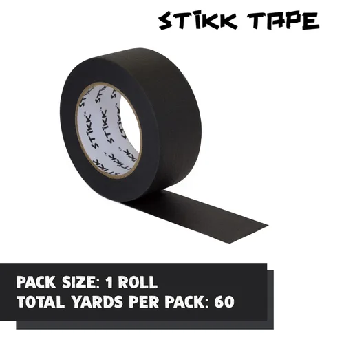 Miniatura 3 de STIKK Cinta para pintores – 1 paquete de cinta de pintor negra – 2 pulgadas x 60 yardas – Cinta de pintura para pintura, bordes, molduras, techos