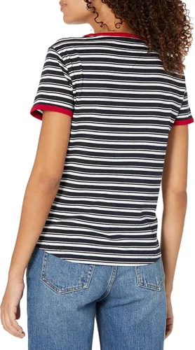 Miniatura 2 de Tommy Hilfiger Camiseta de algodón con logotipo gráfico para mujer
