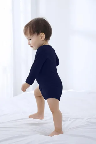 Miniatura 6 de Body de bebé con puños de manopla, body de bambú, pijama de manga larga para niño y niña
