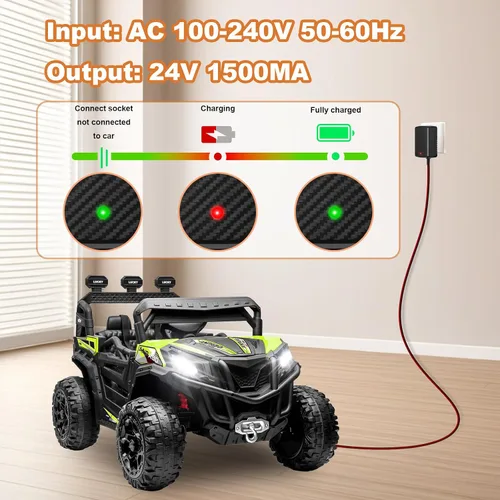 Miniatura 6 de Cargador de batería de 24 V para paseo en juguetes Cargador de batería de 24 voltios para paseo en coche juguete para ATV Mercedes Benz Truck Car