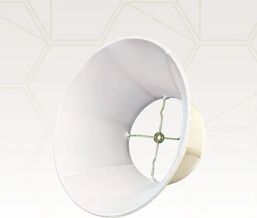 Miniatura 3 de Royal Designs Sombra de lámpara de campana poco profunda Billiotte, cáscara de huevo, 11 x 17 x 10 (BS-711-17EG). Eggshell