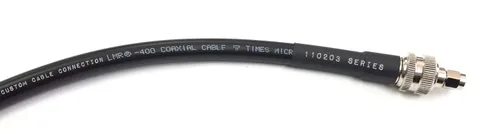 Miniatura 4 de Custom Cable Connection Cable de antena coaxial de baja pérdida de 150 pies SMA macho a SMA macho LMR400 veces microondas 50 ohmios