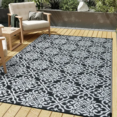 Miniatura 10 de HUGEAR Alfombra para RV Exterior Tapete Impermeable Alfombras para Exteriores 9'x12' para Patios Liquidación Alfombra Exterior Alfombras de Camping