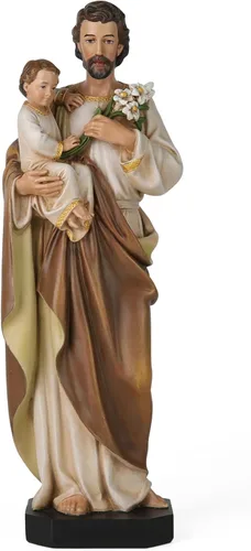 Miniatura 8 de BC Estatua Católica de San José y el Niño Jesús, Figura de Santo Católico, Regalo Religioso para el Día del Padre, Decoración Inspiradora