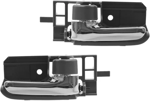 Miniatura 19 de TRQ Juego de 2 manijas de puerta interior trasera cromada y cachemira para Chevy GMC