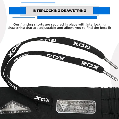 Miniatura 4 de RDX Pantalones cortos de MMA para entrenamiento y kickboxing Pantalones cortos de lucha para artes marciales, pelea de jaulas, Muay Thai, BJJ