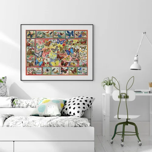 Miniatura 2 de Anatolian Puzzle - Lots of Butterflies, rompecabezas de 1000 piezas, 1094, multicolor