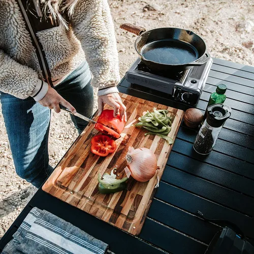 Miniatura 6 de Estufa portátil de butano Gas One con estuche: encendido automático, control preciso del calor - para acampar, tailgating y cocinar al aire libre