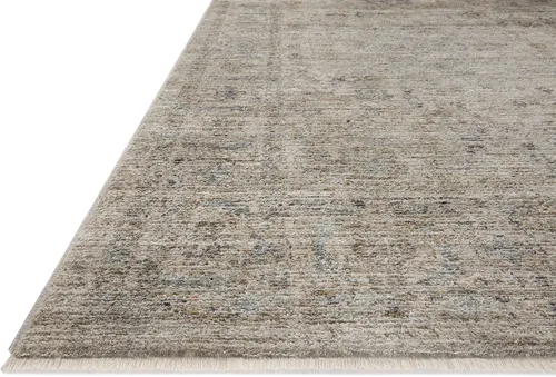 Miniatura 3 de Loloi Jean Stoffer Katherine Collection KES-03 Beige/Mist 11 pies 6 pulgadas x 15 pies 7 pulgadas, altura del pelo de 25 pulgadas, alfombra de área