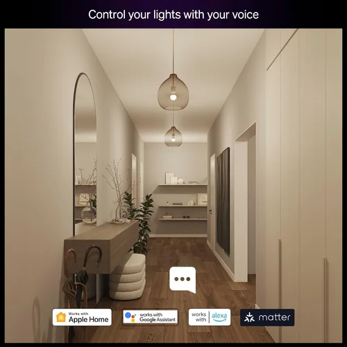 Miniatura 5 de Philips Hue Essential - Bombilla LED inteligente A19, ambiente blanco y color, base E26, 8.8W, 2200K-6500K, 800 lúmenes, regulable, funciona
