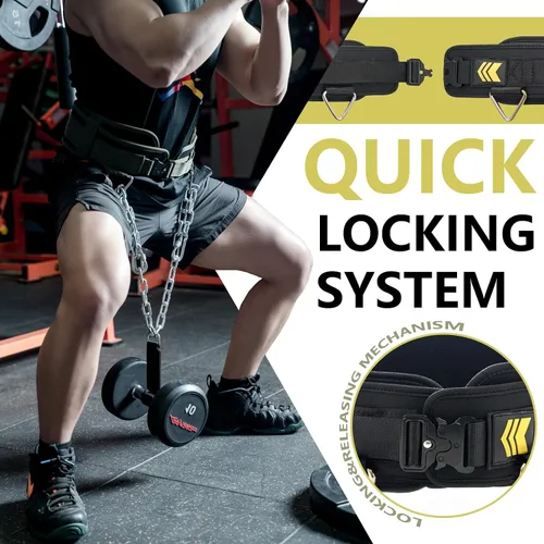Miniatura 2 de Quick Locking Weighted Dip Belt for Weight Lifting,Weighted Pull up Belt