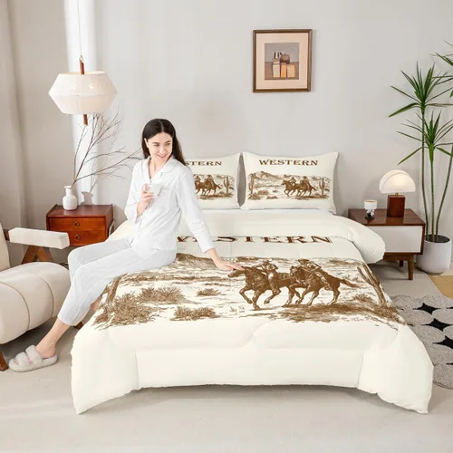 Miniatura 46 de Juego de edredón de pavo real en acuarela tamaño King, elegante y hermoso juego de ropa de cama edredón de plumas azules de 3 piezas para niños