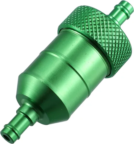 X AUTOHAUX 0.315 in 5/16" manguera de diámetro aleación de aluminio motocicleta gasolina aceite combustible filtro limpiador verde