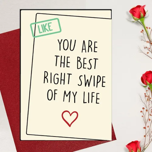 Miniatura 5 de Cheerin Divertida tarjeta de aniversario con sobres, tarjetas de amor humorísticas para él y ella, tarjeta romántica para marido, esposa, prometido