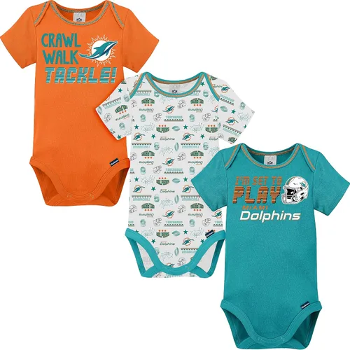 Miniatura 12 de Gerber - Mameluco unisex de manga corta para bebé, equipo de la NFL, paquete de 3