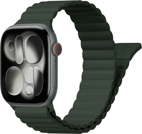 Miniatura 23 de BXUXOHS - Bandas deportivas magnéticas para Apple Watch de 40mm, 38mm, 41mm, 42mm, 44mm, 45mm, 46mm, iWatch para mujeres y hombres, correa