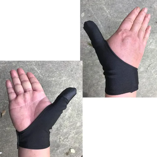 Miniatura 6 de Guante protector de pulgar de boliche, estabilizador de pulgar para bola de boliche, compacto y ligero, disponible en mano izquierda o derecha