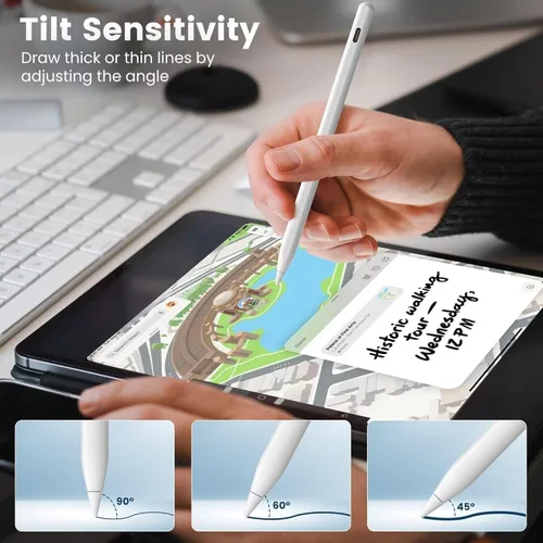 Miniatura 6 de Lápiz para Apple iPad A16 10ª Generación, Lápiz capacitivo de carga rápida para iPad A16/11-6ª gen 2025-2018, Air 11"/13" M3/M2/5ª-3ª, Pro