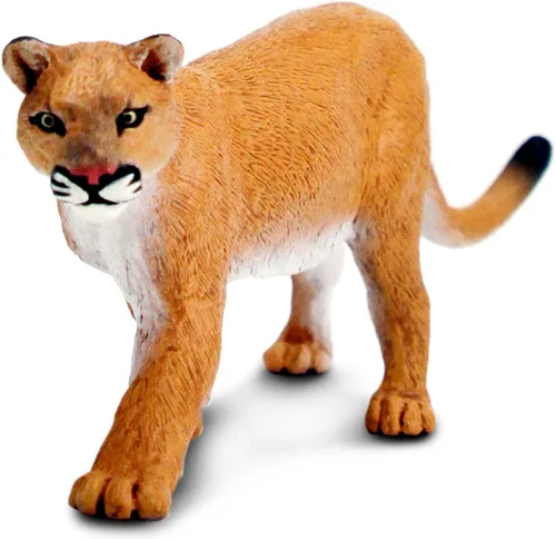 Safari Ltd. Figura de león de montaña, figura realista de plástico de 5.5 pulgadas, juguete educativo para niños, niñas y niños a partir de 3 años
