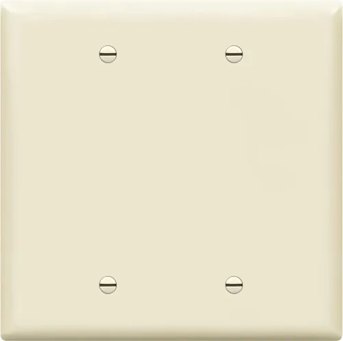 Miniatura 14 de ENERLITES - Cubierta de salida doble en blanco extra grande, placa de pared de dos bandas en blanco, tamaño grande, 2 bandas de 5.5 x 5.5 pulgadas