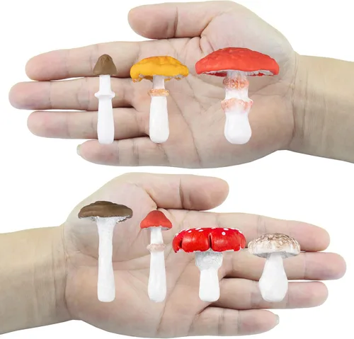 Miniatura 3 de FUNSHOWCASE Molde y veta de silicona para fundición de arcilla polimérica de hongos Life Like para decoración de pasteles de fondant, modelado