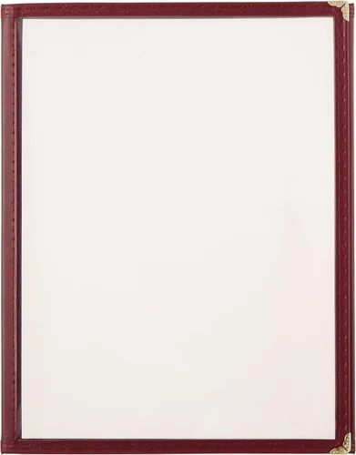 Miniatura 4 de Winco cubierta para menú, sencillo, 9.8 in x 12.4 in, negro