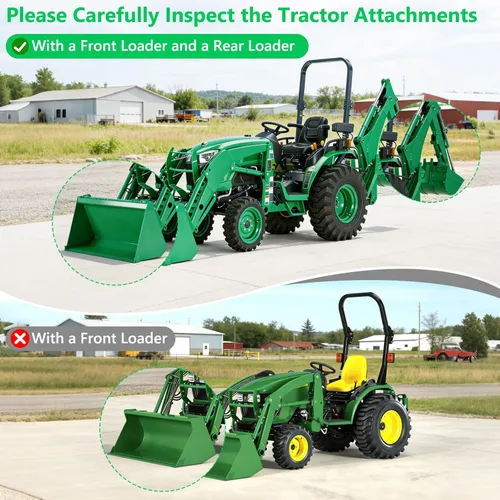 Miniatura 4 de AKEfit Cubierta de tractor, cubiertas de tractor impermeables resistentes, 420D Oxford impermeable, a prueba de polvo, protección UV, cubierta