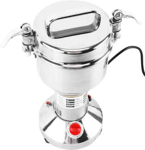 Miniatura 9 de DasMarine Molinillo eléctrico de grano de alta velocidad de 17.64 oz, molinillo de especias de acero inoxidable comercial con motor de 2500 W, malla